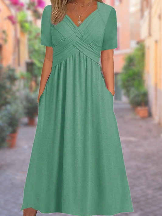 Aria - Robe V à Col Confortable