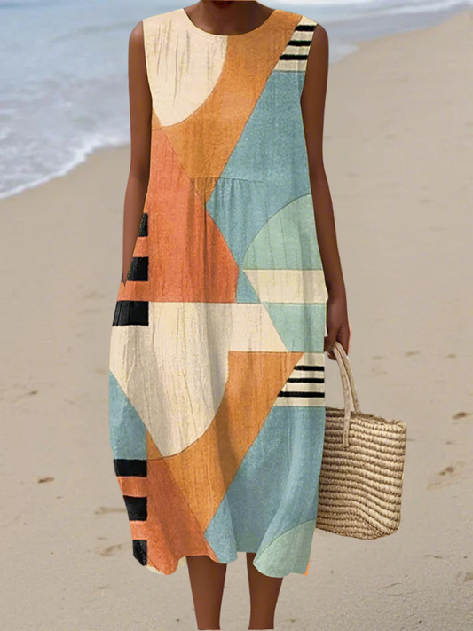 Iris | Midi Geometric Dress