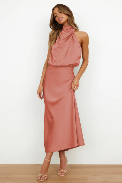 Verona - Robe longue en satin