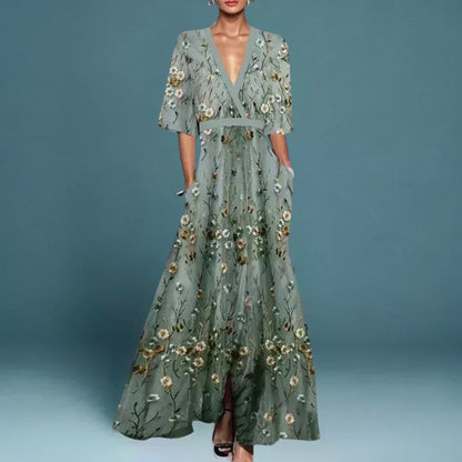 Ruby - Robe Élégante avec Motif Floral