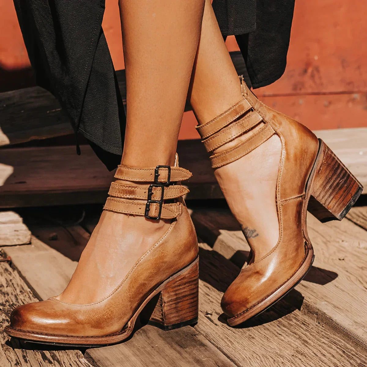 Sorellina - Bottines en Cuir Chic