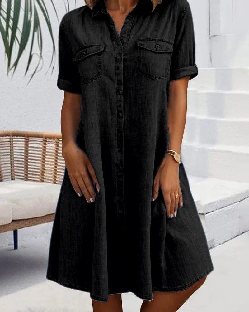Jessica | Robe Chemise Boutonnée Décontractée