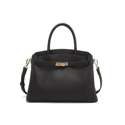 Sac à bandoulière structuré pour femme avec poignée supérieure et fermeture