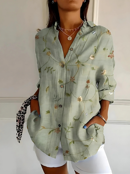 Yllona – Blouse Détendue à Boutons