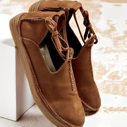 Noël - Chaussures en cuir pour femmes polyvalentes