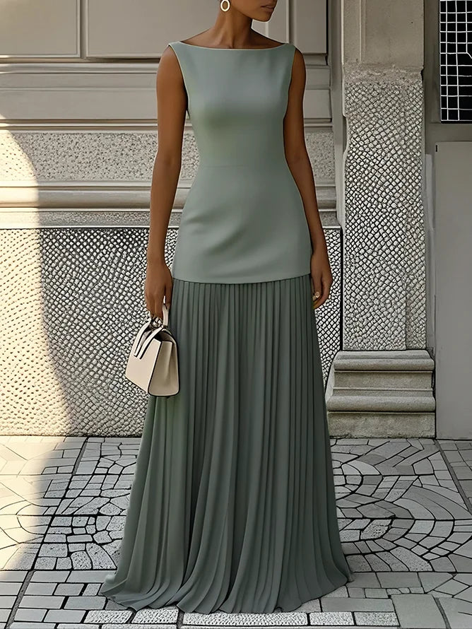 Micaela | Robe longue plissée de design