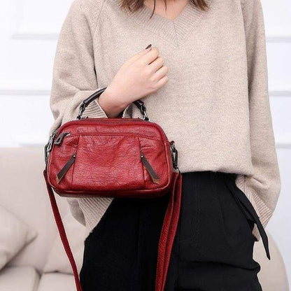 Finbjørg | Petit Sac Polyvalent en Ombre de Cognac Doré