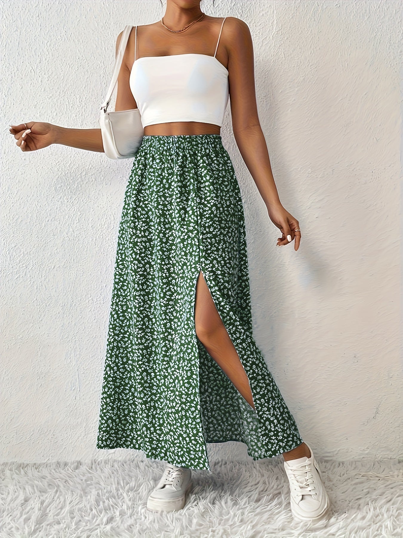 SOLYNNE – JUPE MAXI À IMPRIMÉ FLORAL