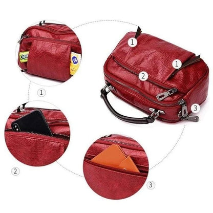 Finbjørg | Petit Sac Polyvalent en Ombre de Cognac Doré