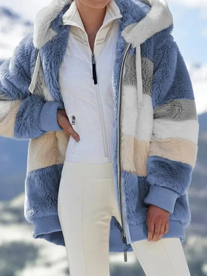 Alexa | Veste d'Hiver avec Capuche et Fermeture Éclair