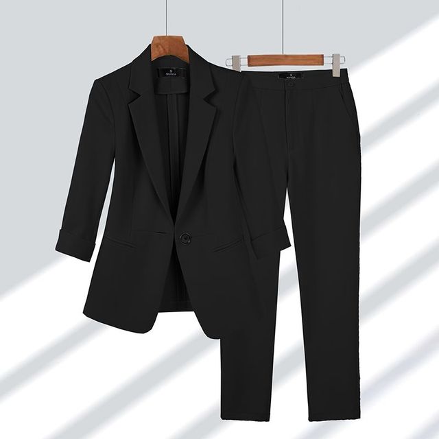 Viktoriya - Ensemble Blazer et Pantalon en Deux Pièces