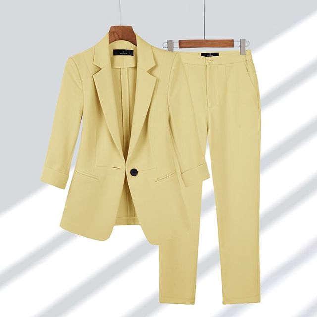 Viktoriya - Ensemble Blazer et Pantalon en Deux Pièces