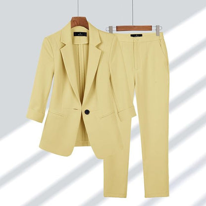 Viktoriya - Ensemble Blazer et Pantalon en Deux Pièces