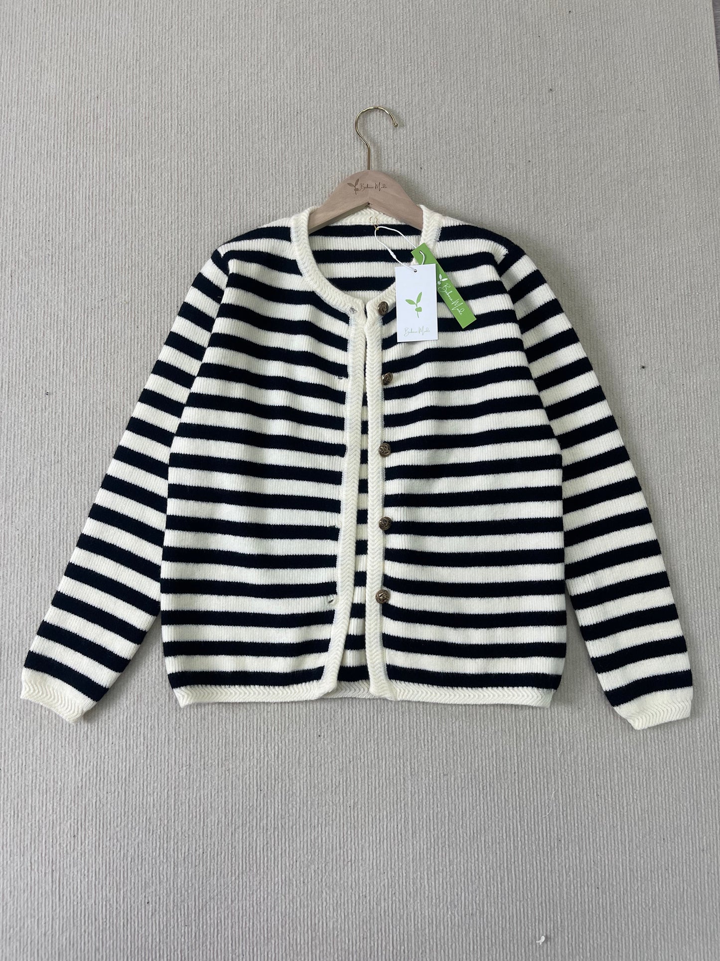 MYLAH | Cardigan Élégant Rayé