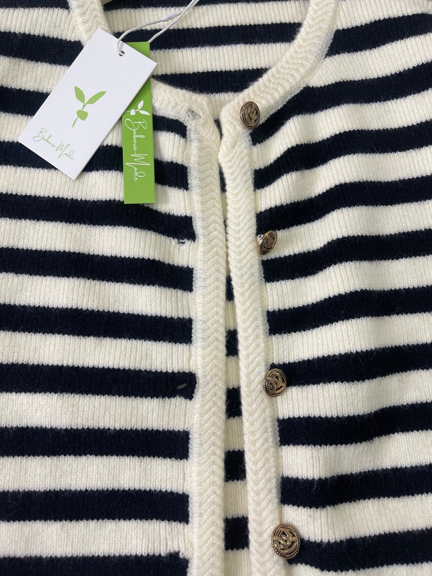 MYLAH | Cardigan Élégant Rayé