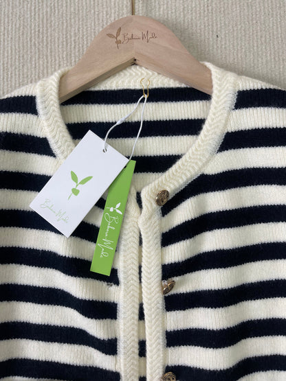 MYLAH | Cardigan Élégant Rayé