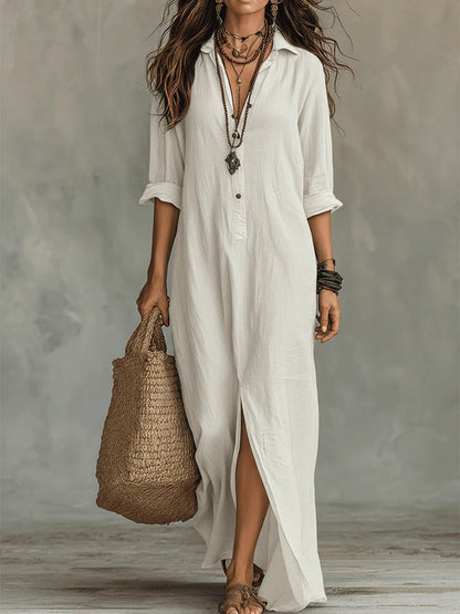 Robe Longue Élégante Willow - Fluide et Intemporelle