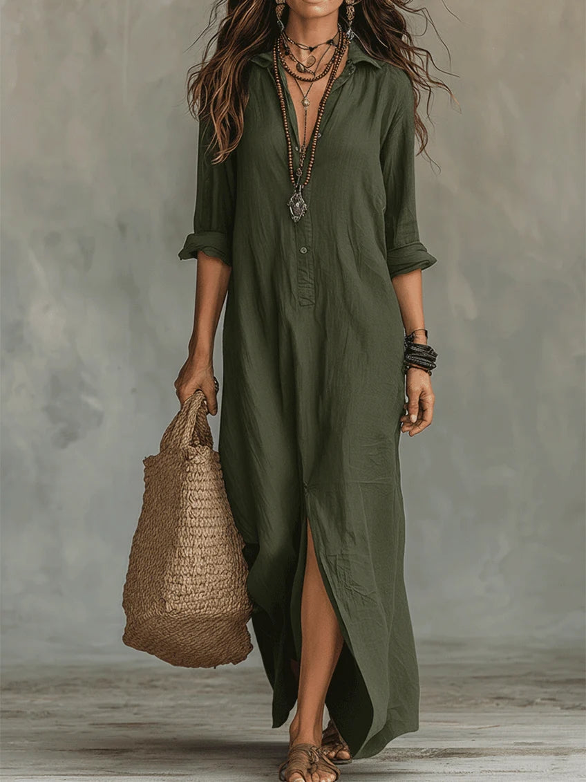 Robe Longue Élégante Willow - Fluide et Intemporelle