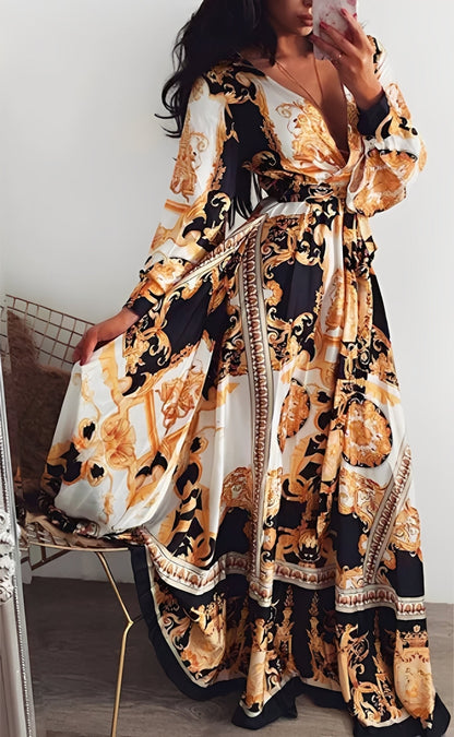Stacey - Robe maxi élégante avec fente pour femmes