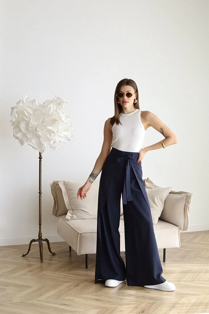 Maelis - Pantalon Large en Lin