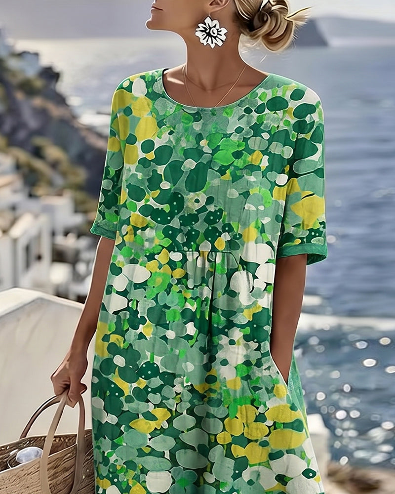 Robe ample imprimée