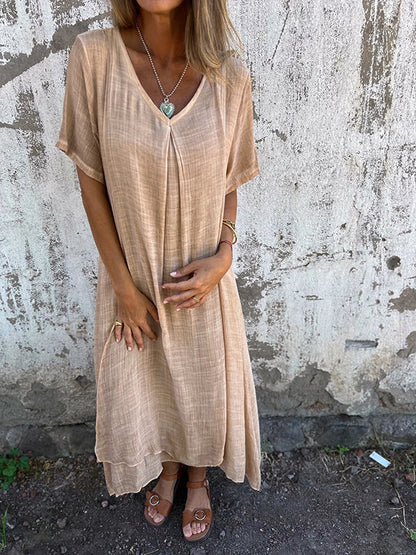 Anna - Robe intemporelle et fluide pour femme