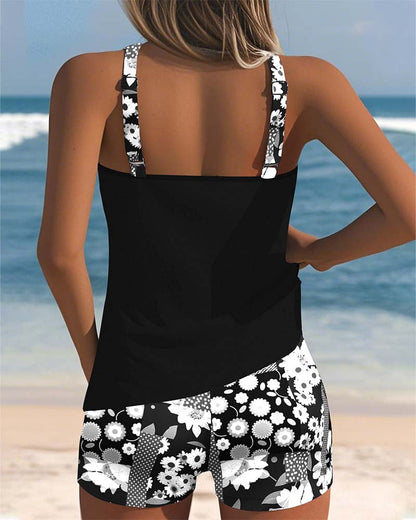 Nanet - Ensemble de Shorts Tankini Imprimés