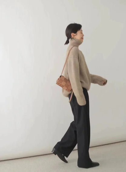 Lisette | Pull col montant en cachemire