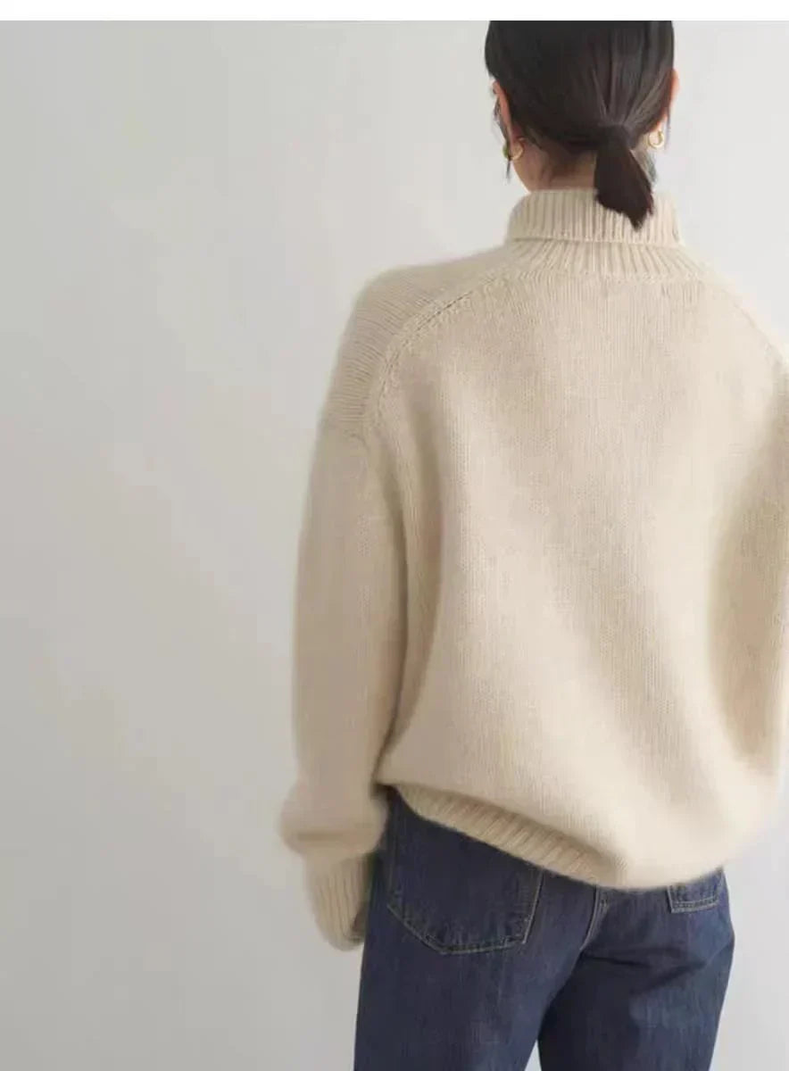 Lisette | Pull col montant en cachemire