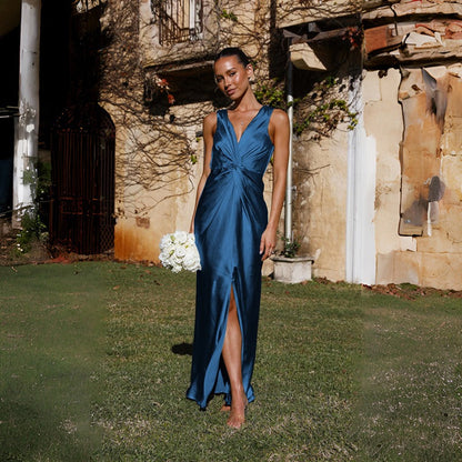 Elaine - Robe de Soirée Élégante Sans Manches avec Dos Nu