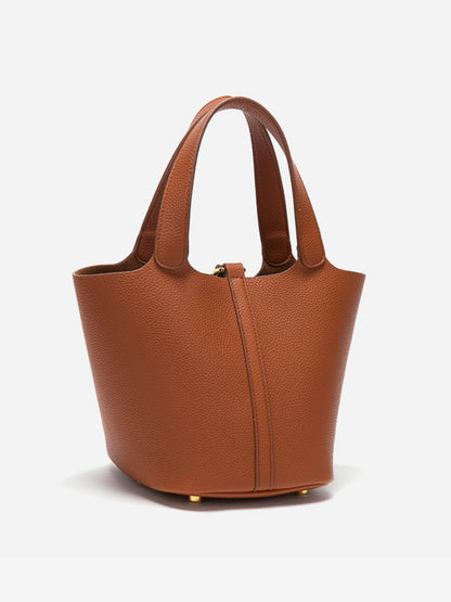 Glaiza | Sac seau Gold-Lock Élégant