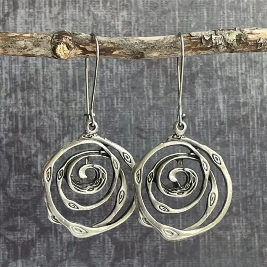 Boucles d'oreilles Maze en argent