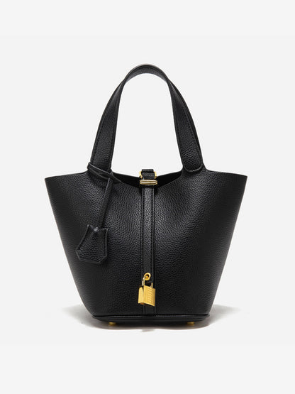 Glaiza | Sac seau Gold-Lock Élégant