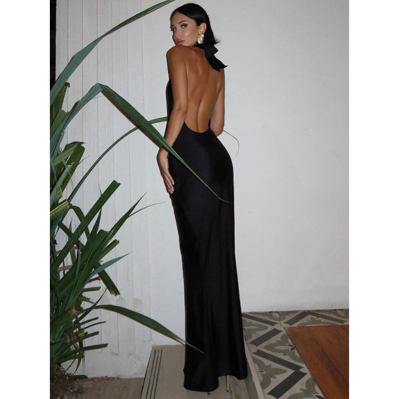 Robe de Soirée Support sans dossier pour femme | Maxi