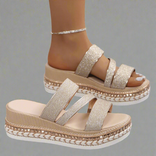 Adriana - Sandali con plateau glamour