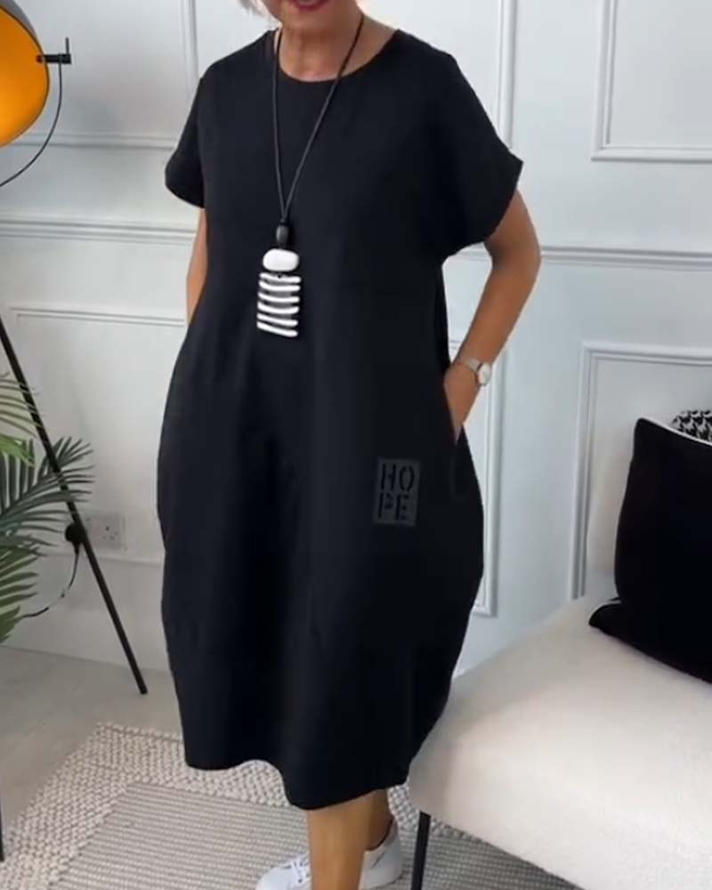 Zuzanna | Robe d'Été Légère avec Col Ronde