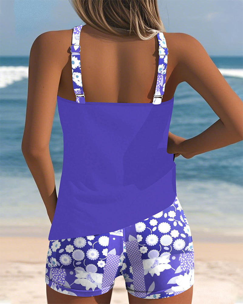 Nanet - Ensemble de Shorts Tankini Imprimés