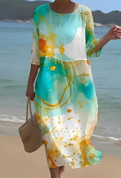 Lowri - Robe élégante à imprimé floral pour femmes