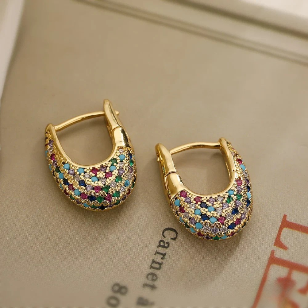 Boucles d'oreilles en cristal chic
