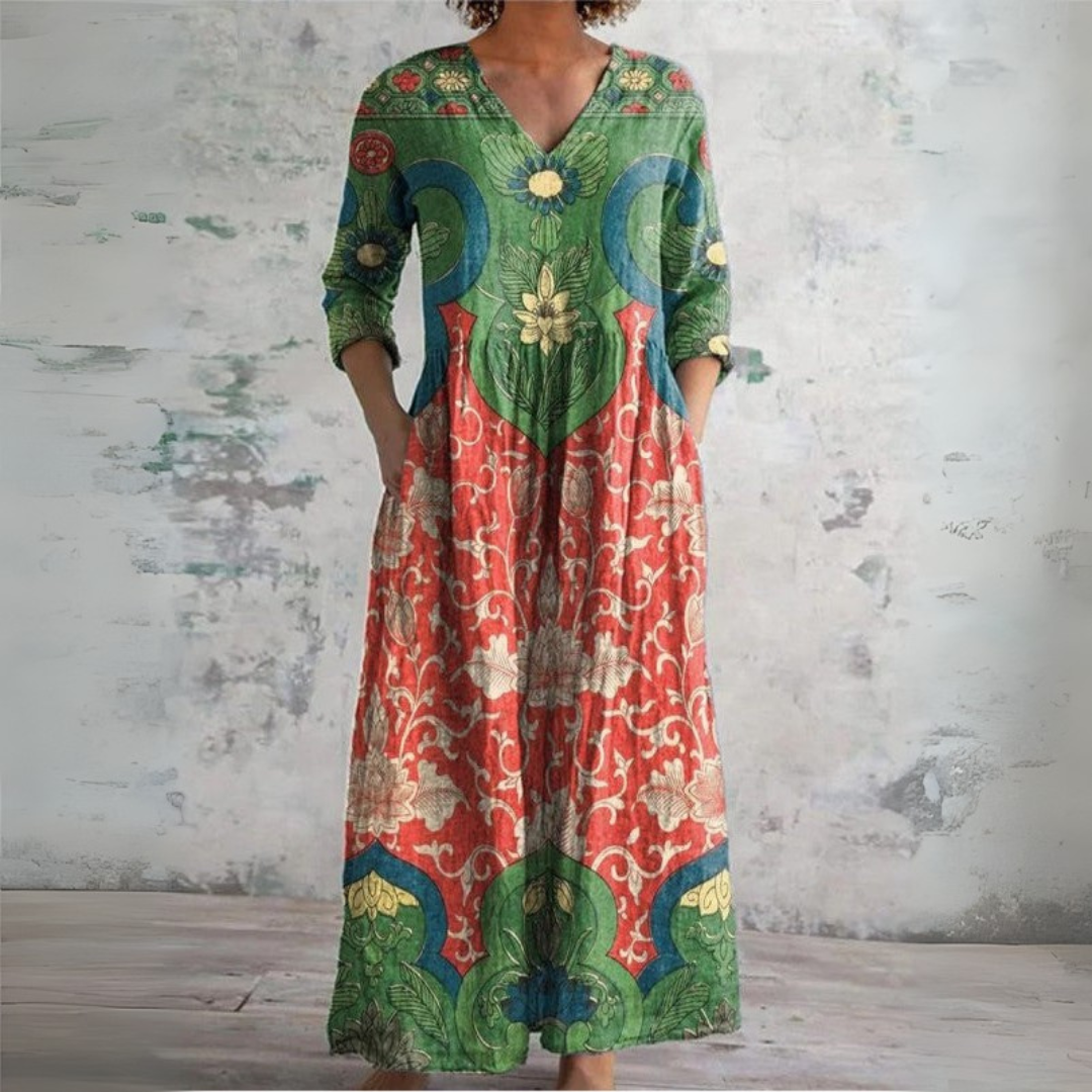 Judit | Robe Maxi Florale Vintage