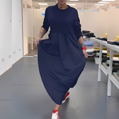 Gisèle - Robe décontractée à col rond pour femmes
