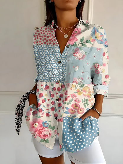Yllona – Blouse Détendue à Boutons