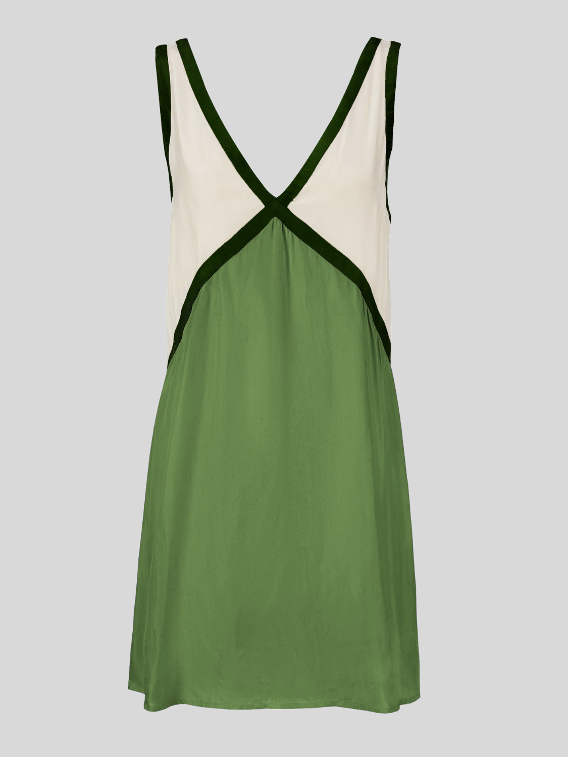 Sorrell - Robe Mini à Bretelles avec Décolleté en V et Couleur Contrastante