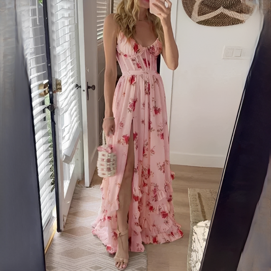 Eunise - Belle robe chic avec des fleurs pour femmes
