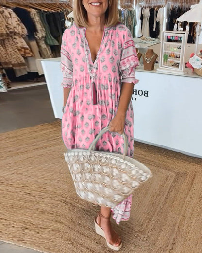 Inès | Robe boheme Chic pour femme | Maxi