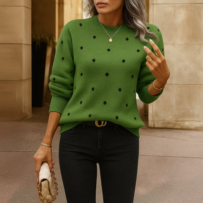 Naomi | Pull Décontracté Femme | Motif à Pois