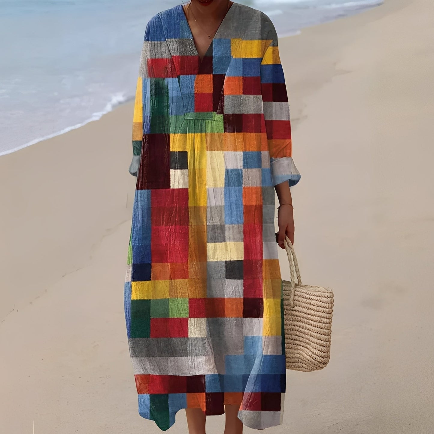 Jean - Élégant, ample, robe mi-longue pour femmes