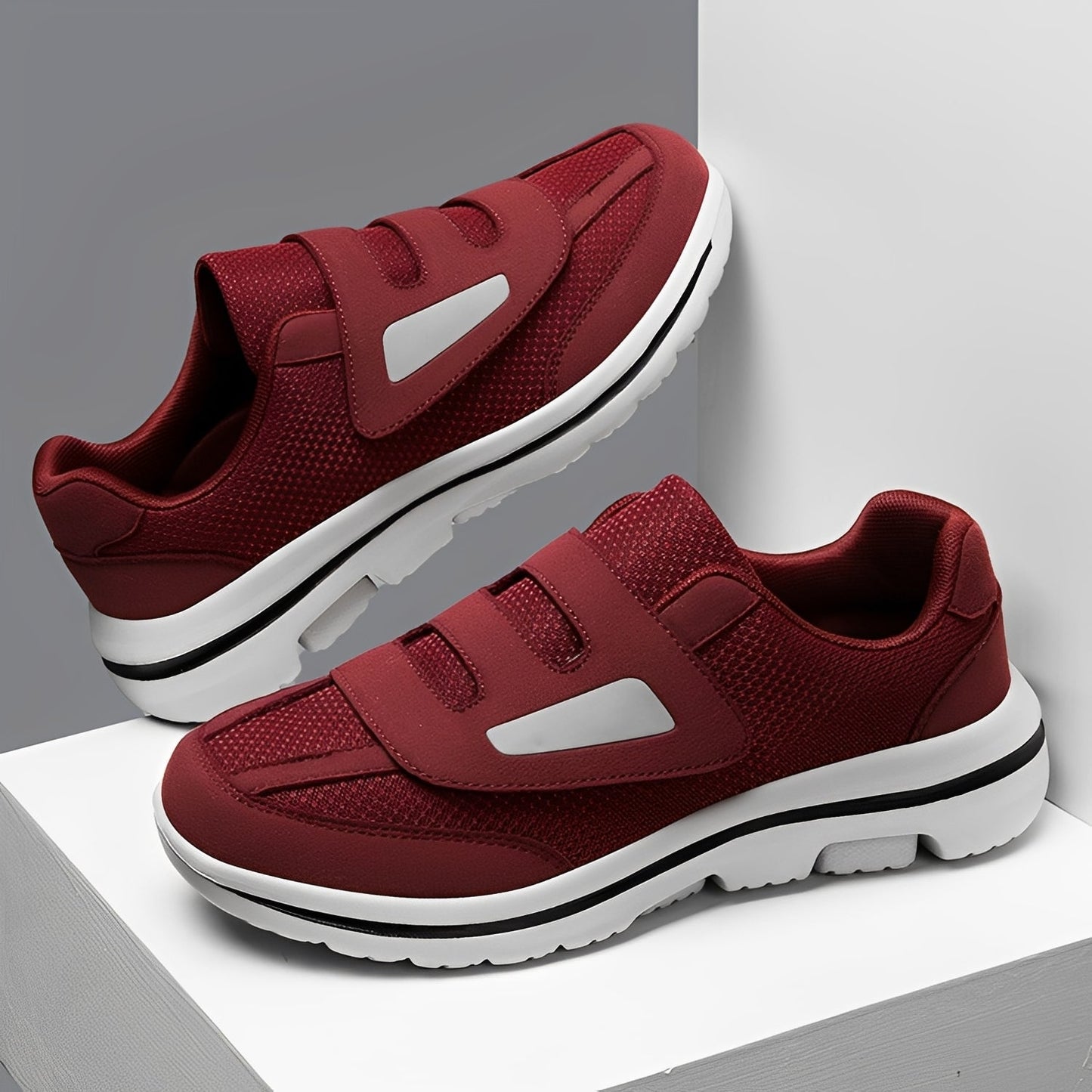 Justin - Chaussures plates élégantes avec semelle blanche pour femmes