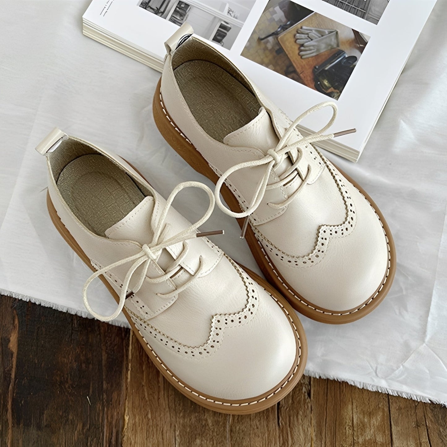 Vanessa - Classiques chaussures Oxford en cuir pour femme