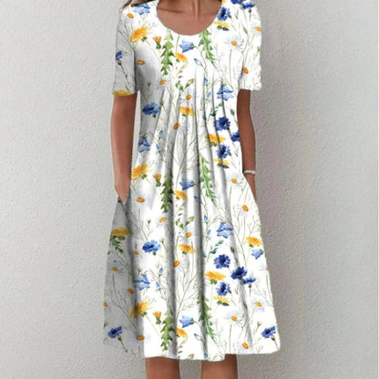 Erin - Robe élégante avec un imprimé floral délicat